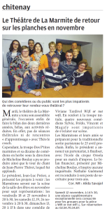 La NR- Le Théâtre de la marmite est de retour